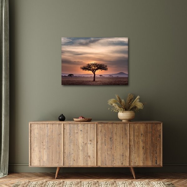 Slika zalaska sunca u Tanzaniji (70x50 cm)