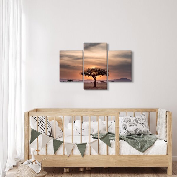 Slika zalaska sunca u Tanzaniji (90x60 cm)
