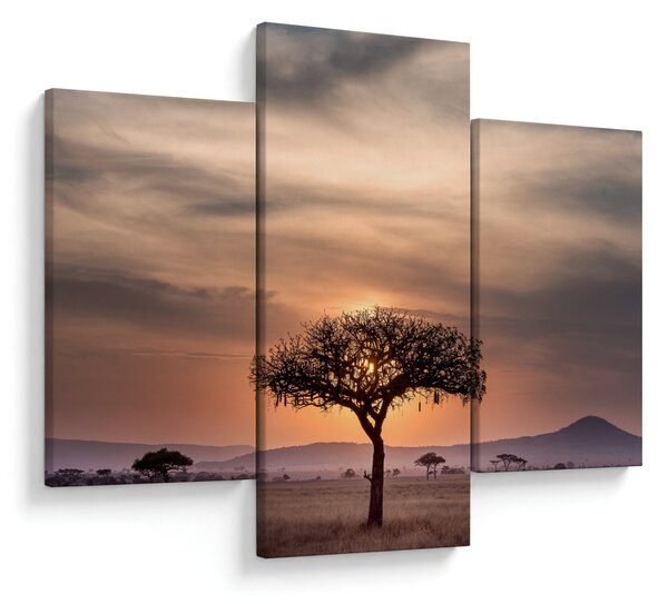 Slika zalaska sunca u Tanzaniji (90x60 cm)