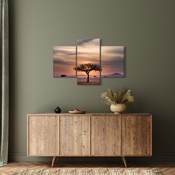 Slika zalaska sunca u Tanzaniji (90x60 cm)