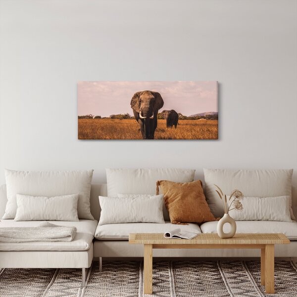 Slika - Dolazak slona (120x50 cm)