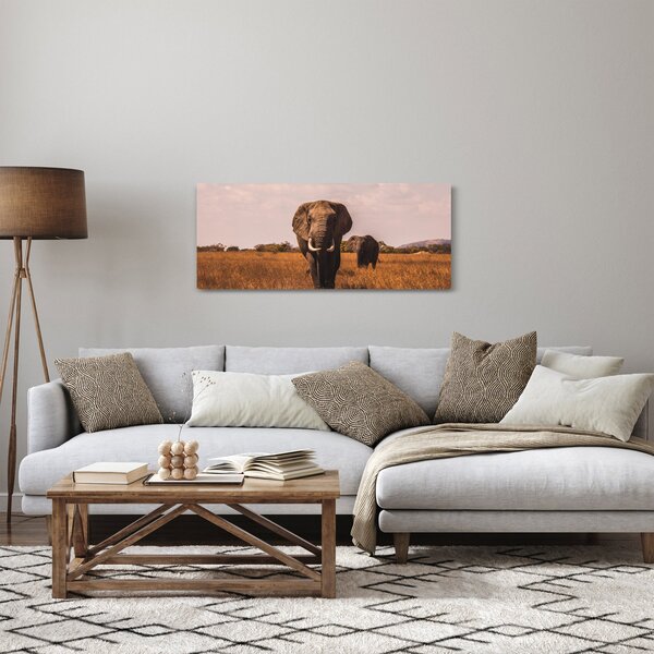 Slika - Dolazak slona (120x50 cm)