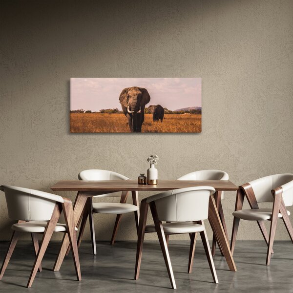Slika - Dolazak slona (120x50 cm)