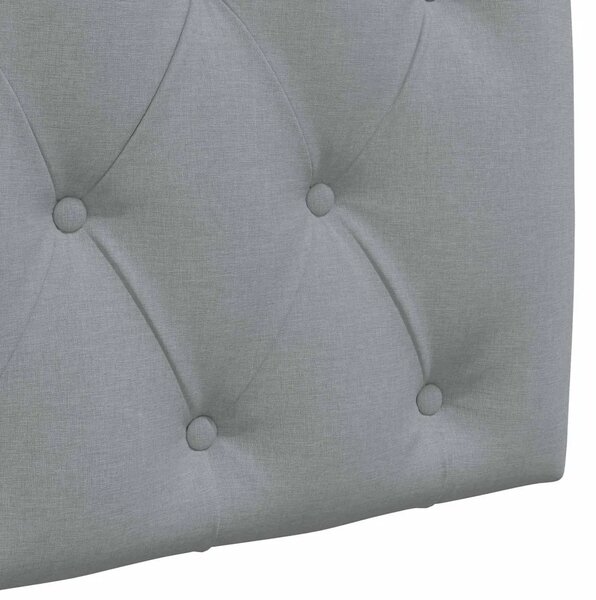 Viseće uzglavlje kreveta S LED svjetlom Svjetlosiva Tkanina - Svjetlosiva 140 cm s LED svjetlima