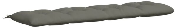 Jastučić za klupu VIANEN 100% poliester Siva 200 x 50 x 12 cm - Siva 200 x 50 x 12 cm