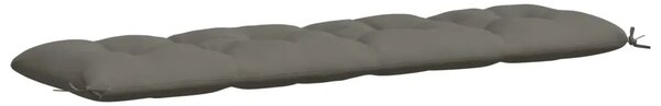 Jastučić za klupu VIANEN 100% poliester Siva 200 x 50 x 12 cm - Siva 200 x 50 x 12 cm