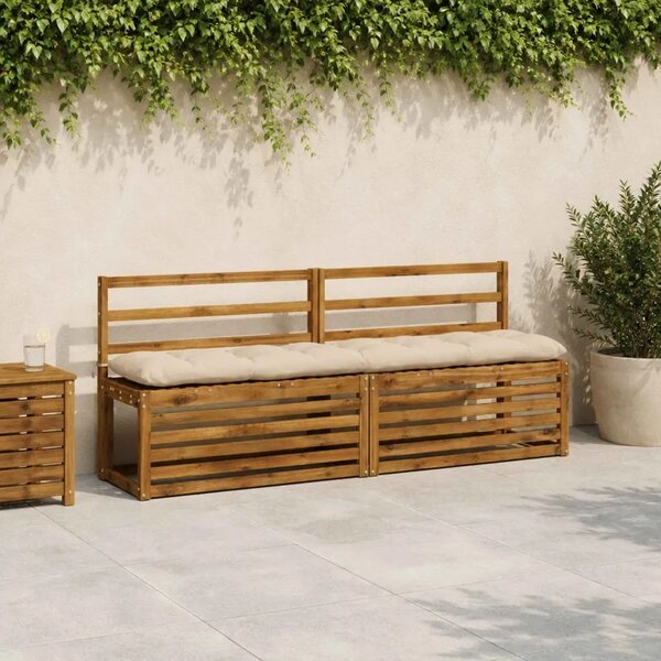Jastučić za klupu VIANEN 100% poliester Krem 200 x 30 x 12 cm - Krem 200 x 30 x 12 cm