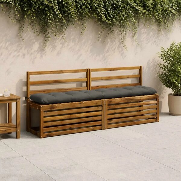 Jastučić za klupu VIANEN 100% poliester Antracit - Antracit 200 x 30 x 12 cm