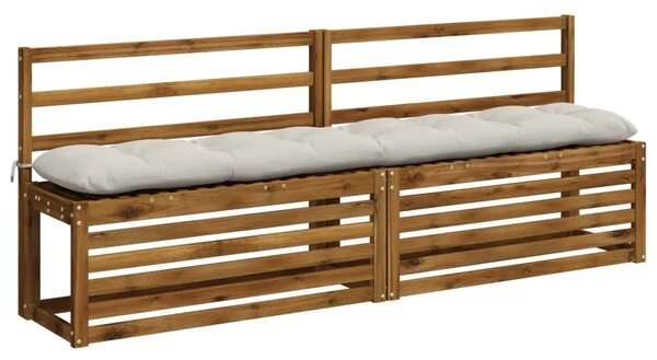 Jastučići za klupe VIANEN 2 kom. 100% poliester Bijela - Bijela 200 x 30 x 12 cm