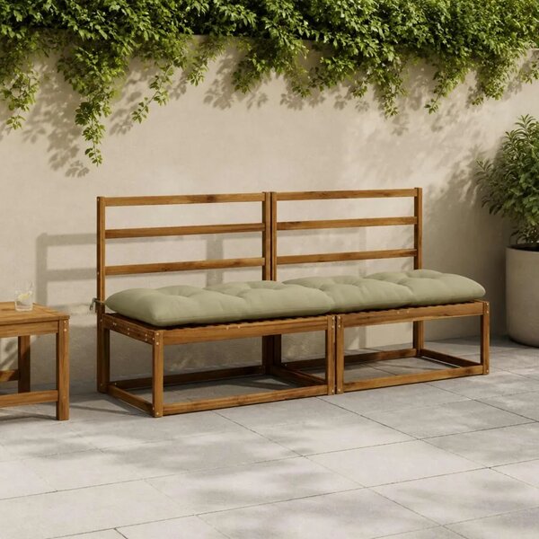 Jastučić za klupu VIANEN 100% poliester Svijetlo zelena - Svijetlo zelena 200 x 50 x 12 cm