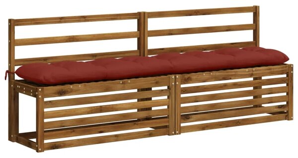 Jastučić za klupu VIANEN 100% poliester Crvena 200 x 30 x 12 cm - Crvena 200 x 30 x 12 cm
