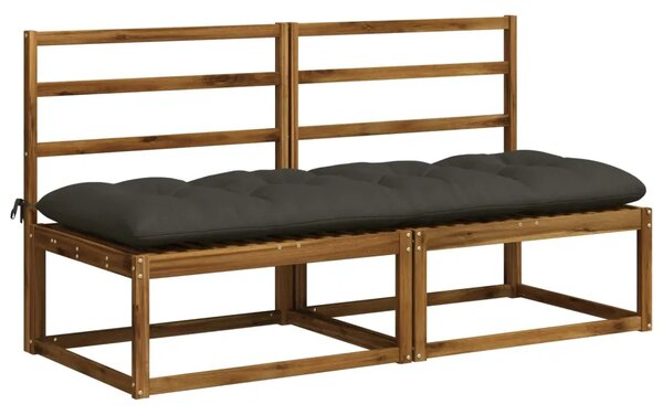 Jastučić za klupu VIANEN 100% poliester Antracit - Antracit 180 x 60 x 12 cm