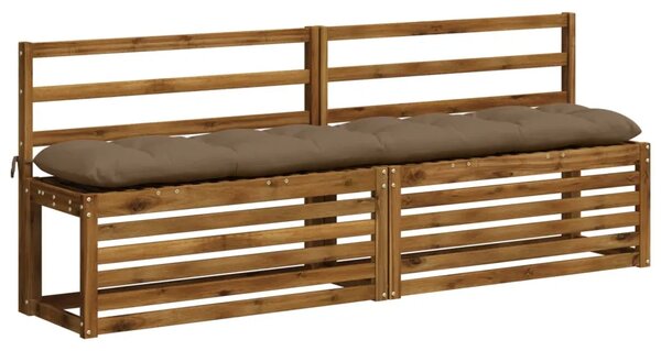 Jastučić za klupu VIANEN 100% poliester Sivosmeđa - Sivosmeđa 200 x 30 x 12 cm