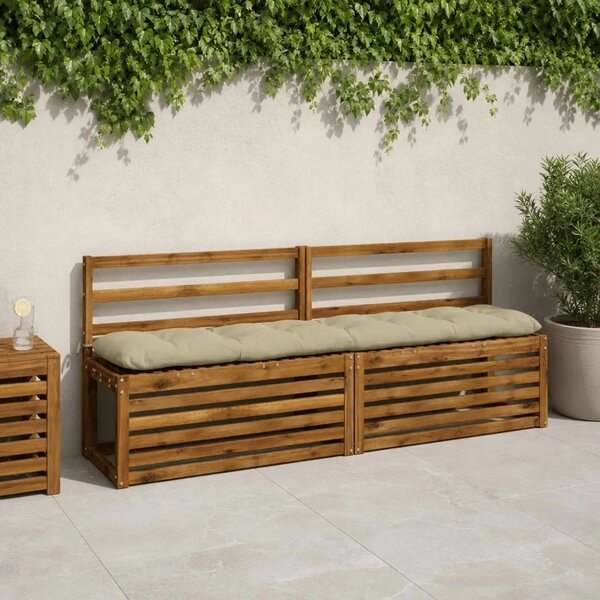 Jastučići za klupe VIANEN 2 kom. 100% poliester Svijetlo zelena - Svijetlo zelena 200 x 30 x 12 cm