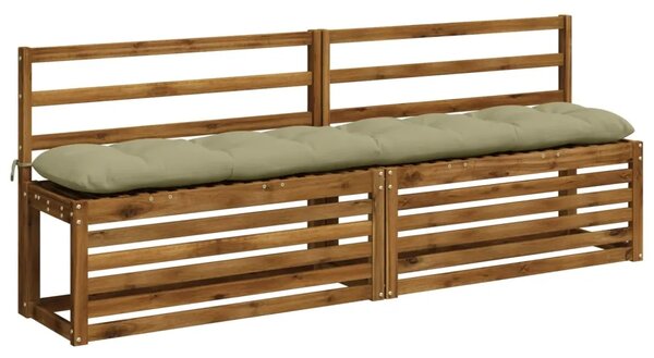 Jastučići za klupe VIANEN 2 kom. 100% poliester Svijetlo zelena - Svijetlo zelena 200 x 30 x 12 cm