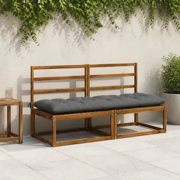 Jastučić za klupu VIANEN 100% poliester Siva 180 x 60 x 12 cm - Siva 180 x 60 x 12 cm