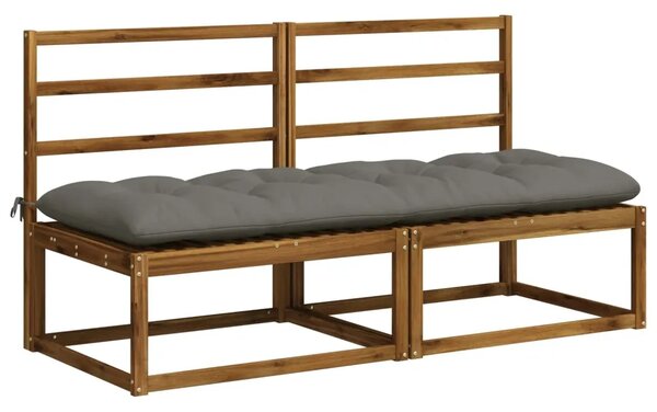 Jastučić za klupu VIANEN 100% poliester Siva 180 x 60 x 12 cm - Siva 180 x 60 x 12 cm