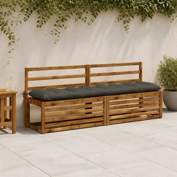 Jastučić za klupu VIANEN 100% poliester Antracit - Antracit 190 x 40 x 12 cm