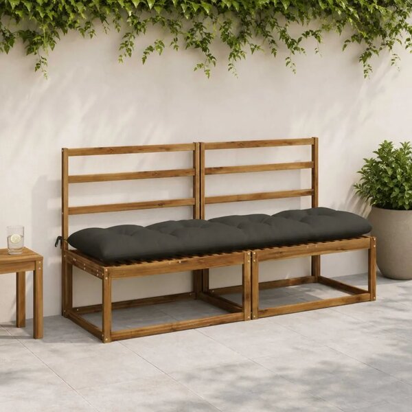 Jastučići za klupe VIANEN 2 kom. 100% poliester Antracit - Antracit 170 x 50 x 12 cm