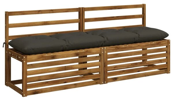 Jastučići za klupe VIANEN 2 kom. 100% poliester Antracit - Antracit 170 x 40 x 12 cm