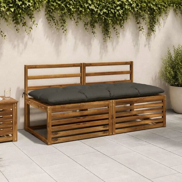 Jastučić za klupu VIANEN 100% poliester Antracit - Antracit 160 x 60 x 12 cm