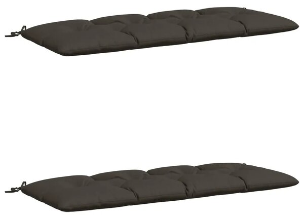 Jastučići za klupe VIANEN 2 kom. 100% poliester Antracit - Antracit 160 x 60 x 12 cm