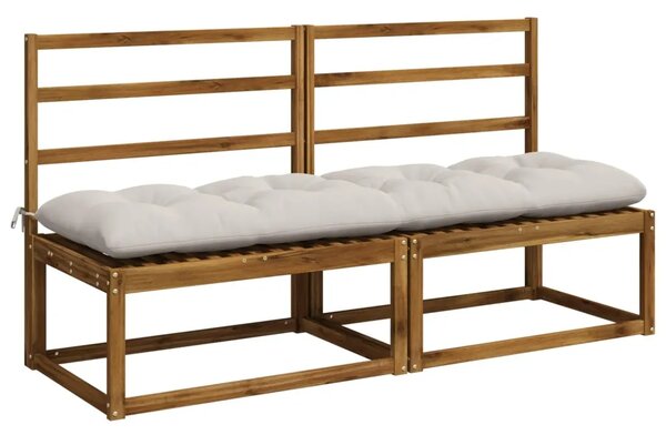 Jastučići za klupe VIANEN 2 kom. 100% poliester Bijela - Bijela 160 x 50 x 12 cm