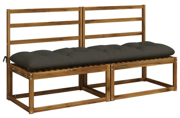 Jastučići za klupe VIANEN 2 kom. 100% poliester Antracit - Antracit 170 x 50 x 12 cm