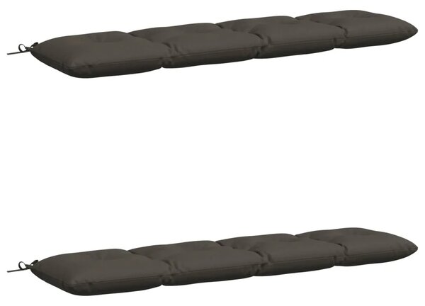 Jastučići za klupe VIANEN 2 kom. 100% poliester Antracit - Antracit 170 x 40 x 12 cm