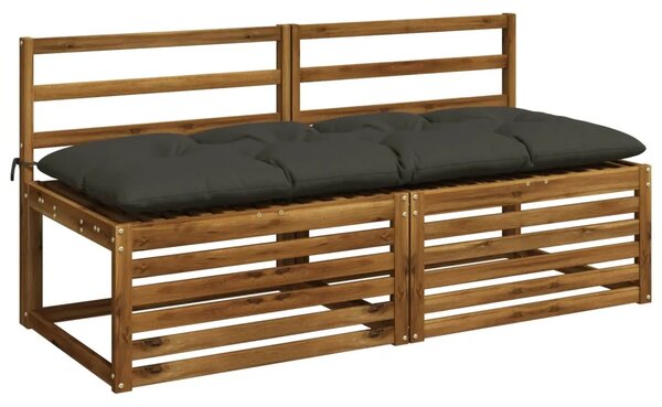Jastučići za klupe VIANEN 2 kom. 100% poliester Antracit - Antracit 160 x 60 x 12 cm