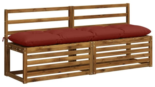 Jastučić za klupu VIANEN 100% poliester Crvena 160 x 40 x 12 cm - Crvena 160 x 40 x 12 cm