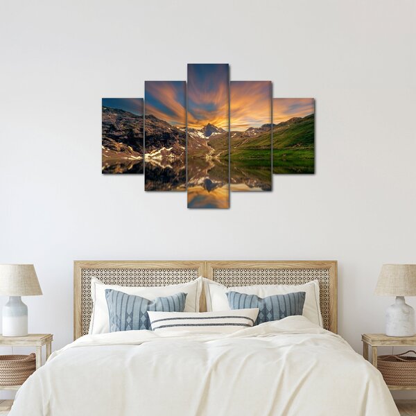 Slika - Odsjaj u planinskom jezeru (150x105 cm)