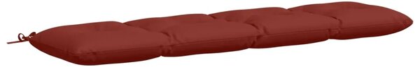 Jastučić za klupu VIANEN 100% poliester Crvena 160 x 40 x 12 cm - Crvena 160 x 40 x 12 cm