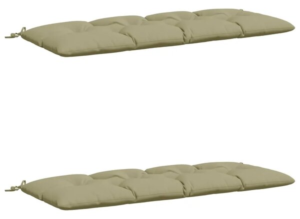 Jastučići za klupe VIANEN 2 kom. 100% poliester Svijetlo zelena - Svijetlo zelena 150 x 60 x 12 cm