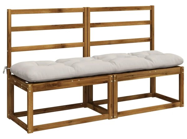 Jastučići za klupe VIANEN 2 kom. 100% poliester Bijela - Bijela 150 x 40 x 12 cm