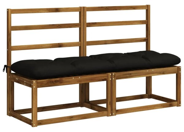 Jastučić za klupu VIANEN 100% poliester Crna 150 x 40 x 12 cm - Crna 150 x 40 x 12 cm