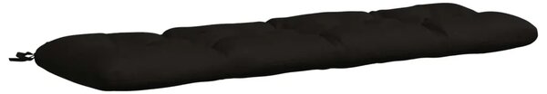 Jastučić za klupu VIANEN 100% poliester Crna 150 x 40 x 12 cm - Crna 150 x 40 x 12 cm
