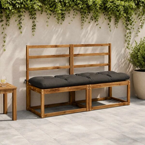 Jastučić za klupu VIANEN 100% poliester Antracit - Antracit 150 x 40 x 12 cm