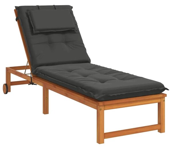 Jastučić za ležaljku GEMERT 100% poliester Antracit - Antracit 190 x 60 x 9 cm Poliester