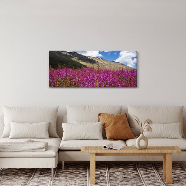 Slika pejzaža planinske livade (120x50 cm)