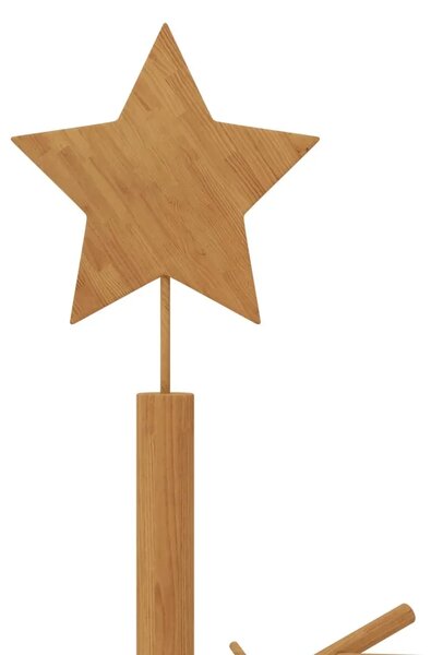 Drveno božićno drvce 240 cm Bambus i masivna borovina Smeđa - 240 cm Smeđa