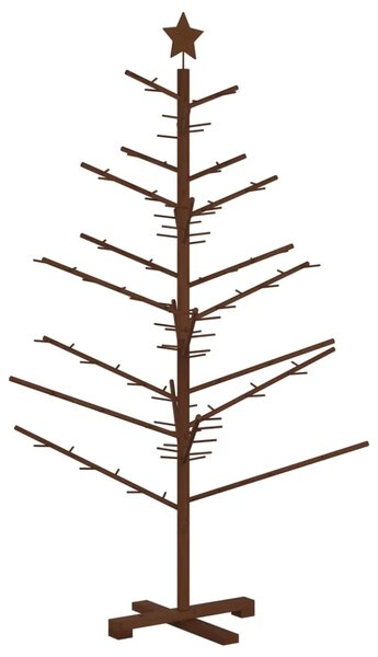 Drveno božićno drvce 150 cm Bambus i masivna borovina - 150 cm Tamno smeđa