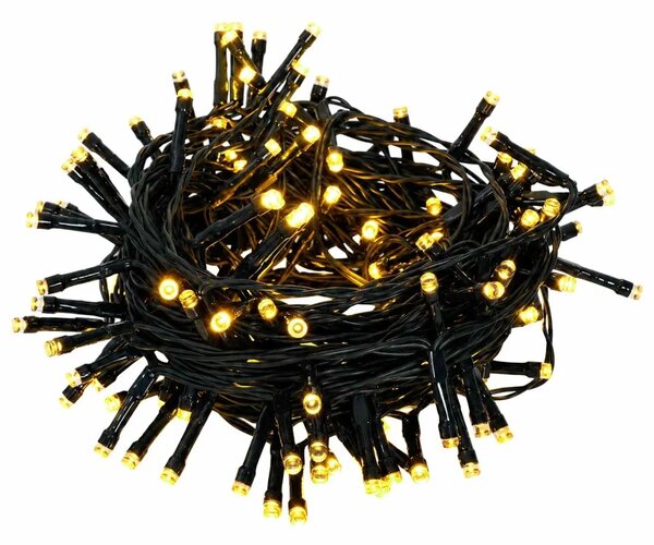 Božićni vijenac Zelena i bijela Ø 30 cm PVC 25 LED lampica - Bijela 30 cm s LED svjetlima
