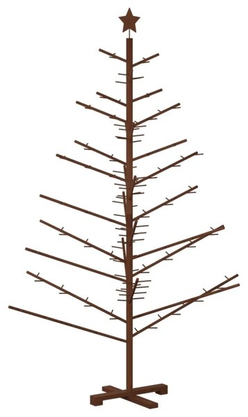 Drveno božićno drvce 180 cm Bambus i masivna borovina - 180 cm Tamno smeđa