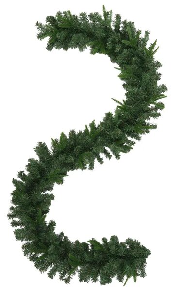 Božićni vijenci Zelena 270 cm PVC i PE - Zelena bez LED svjetala