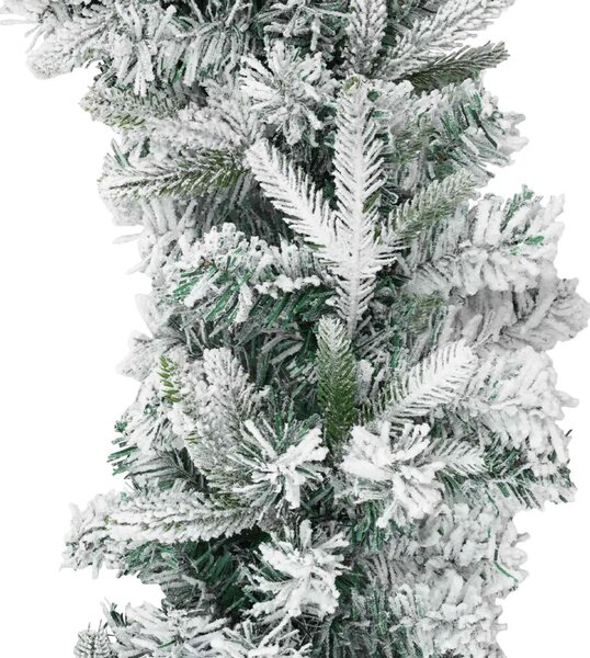 Božićni vijenci Zelena i bijela 270 cm PVC i PE - Bijela bez LED svjetala