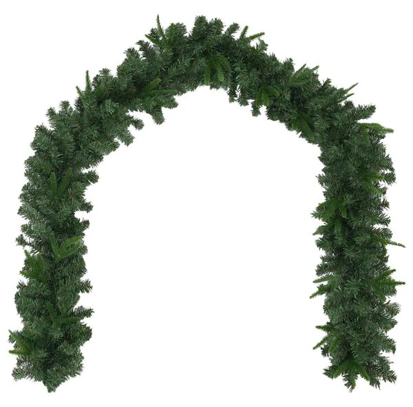 Božićni vijenci Zelena 270 cm PVC i PE - Zelena bez LED svjetala
