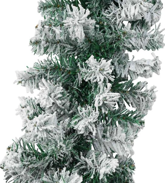 Božićni vijenci Zelena i bijela 270 cm PVC - Bijela bez LED svjetala