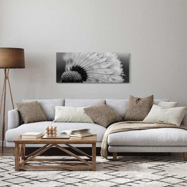 Slika maslačka - crno-bijela (120x50 cm)