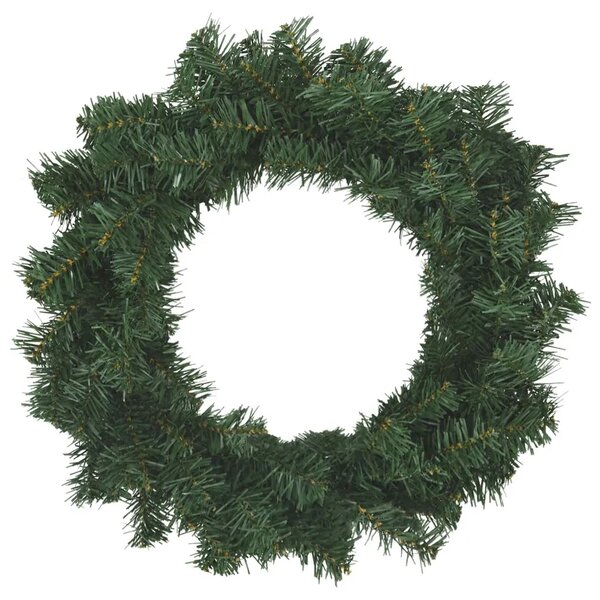 Božićni vijenac Zelena Ø 30 cm PVC - Zelena 30 cm bez LED svjetala